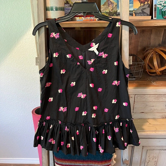 Rebecca Taylor Tops - Rebecca Taylor Floriana Fleur stretch silk tank size 2